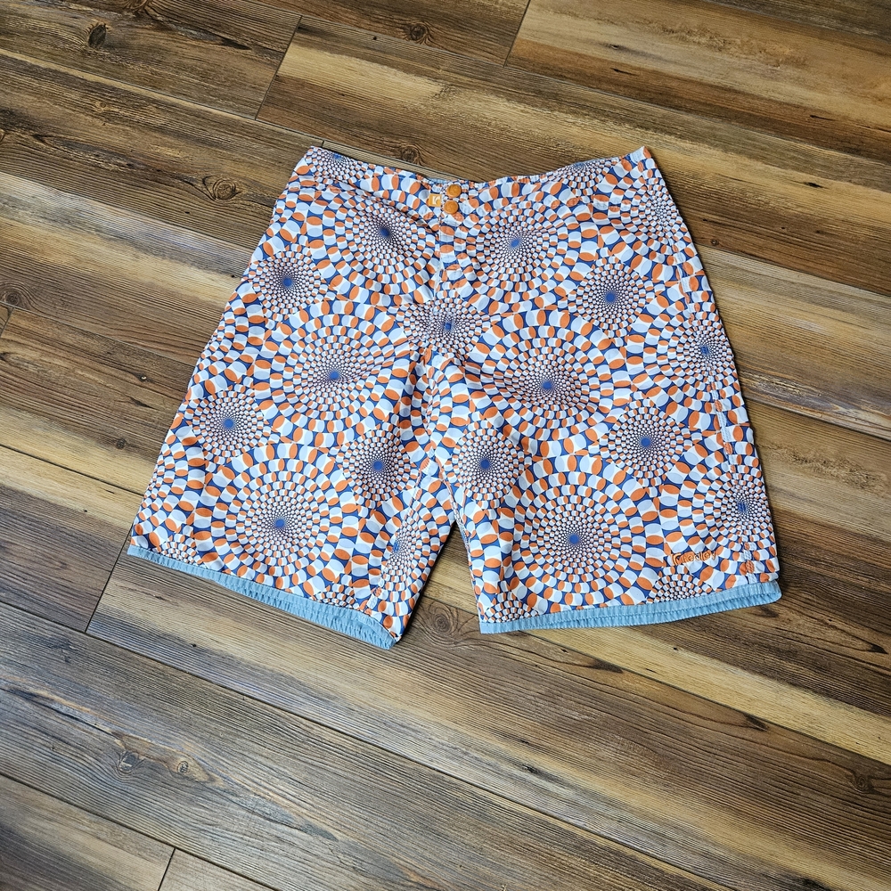 Vibrant Geometric Patterned Shorts